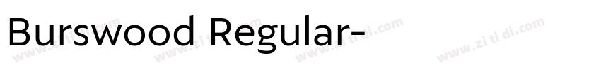 Burswood Regular字体转换